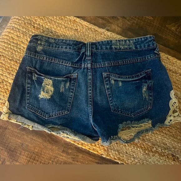 Free People Lacey Denim Cutoff Shorts - Picture 3 of 4
